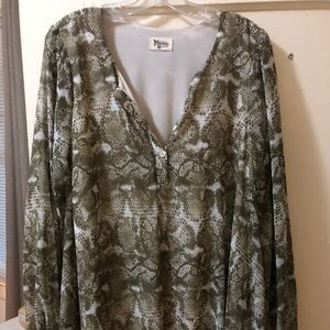 Show Me Your Mumu Snakeskin Top